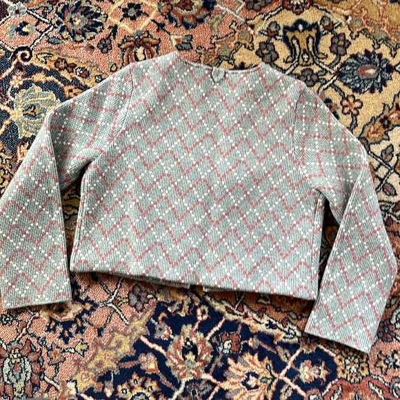 Women's Black Fleece by Thom Browne cropped sweater jacket like new condition - Picture 4 of 4